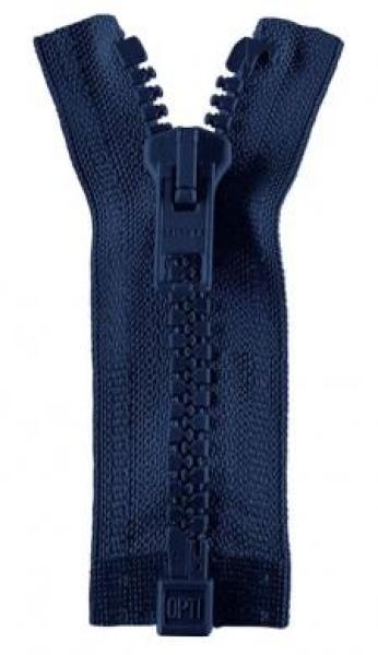 Opti - Jackenreißverschluss, teilbar, 70 cm, tintenblau